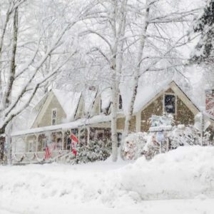 Winter Storm at West Hill House B&B by June Saarty